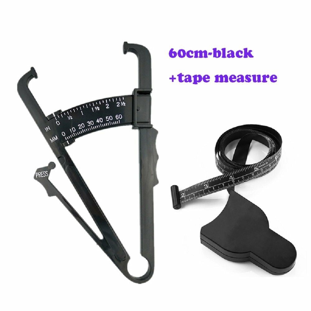 2-Pack Body Fat Caliper & Muscle Measuring Tape Set – Fitness Weight Loss Tool
