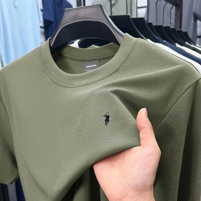 High end silky cotton t shirt