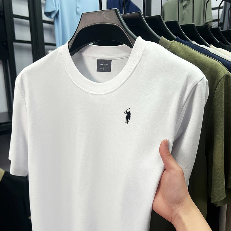 High end silky cotton t shirt