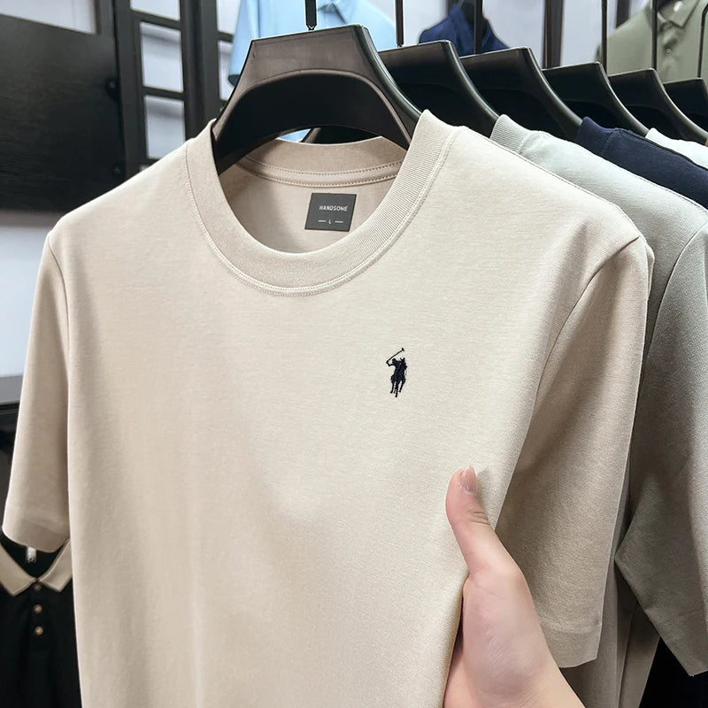 High end silky cotton t shirt