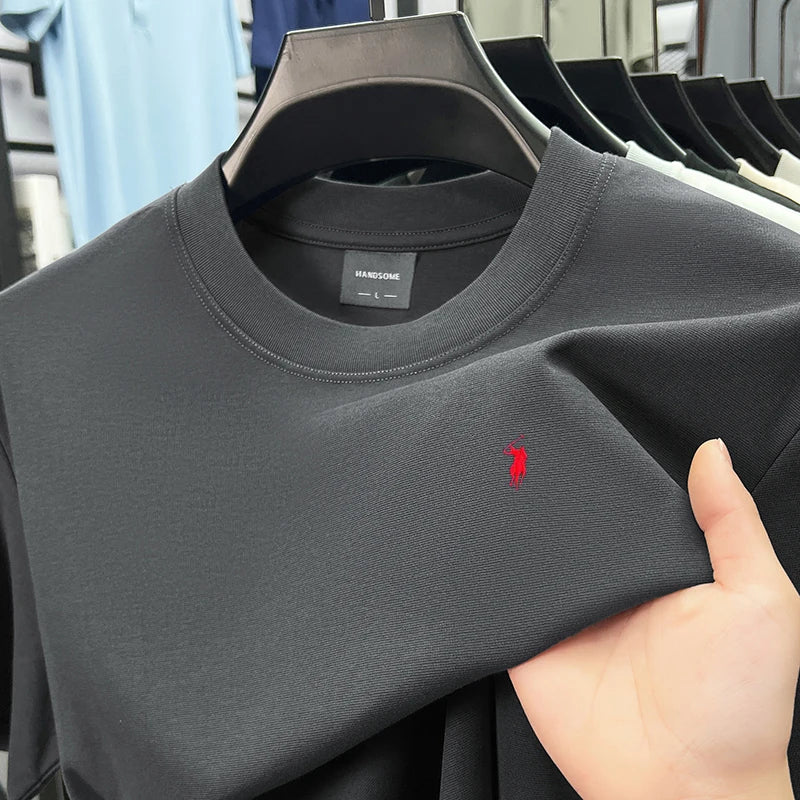 High end silky cotton t shirt