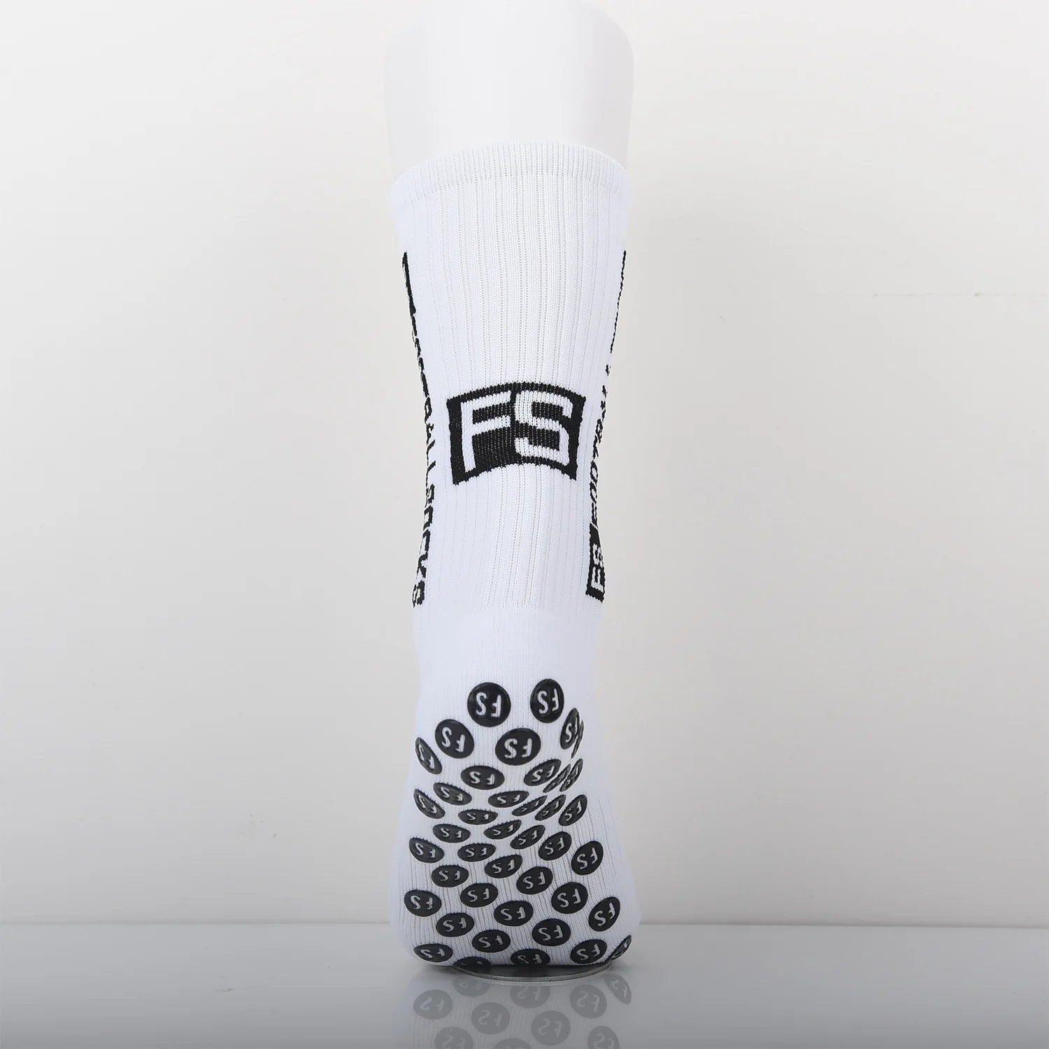 5 Pairs Black Men Non-slip Football Socks Breathable Wear-resistant Outdoor Sports Socks for Soccer Rugby, Running，Size 39-44